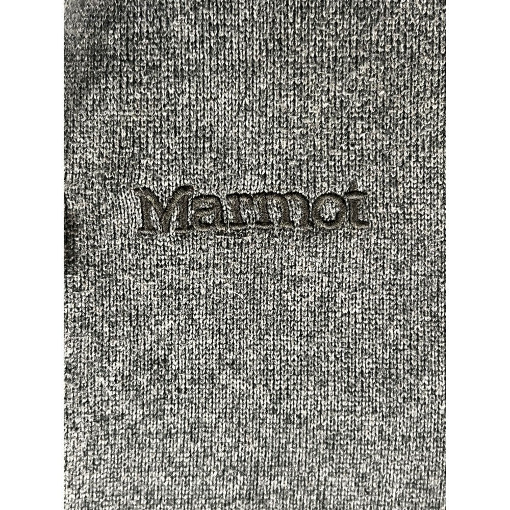 Marmot Mens Quarter Zip Fleece Pullover Olive Green Large L Heathered - Picture 9 of 9